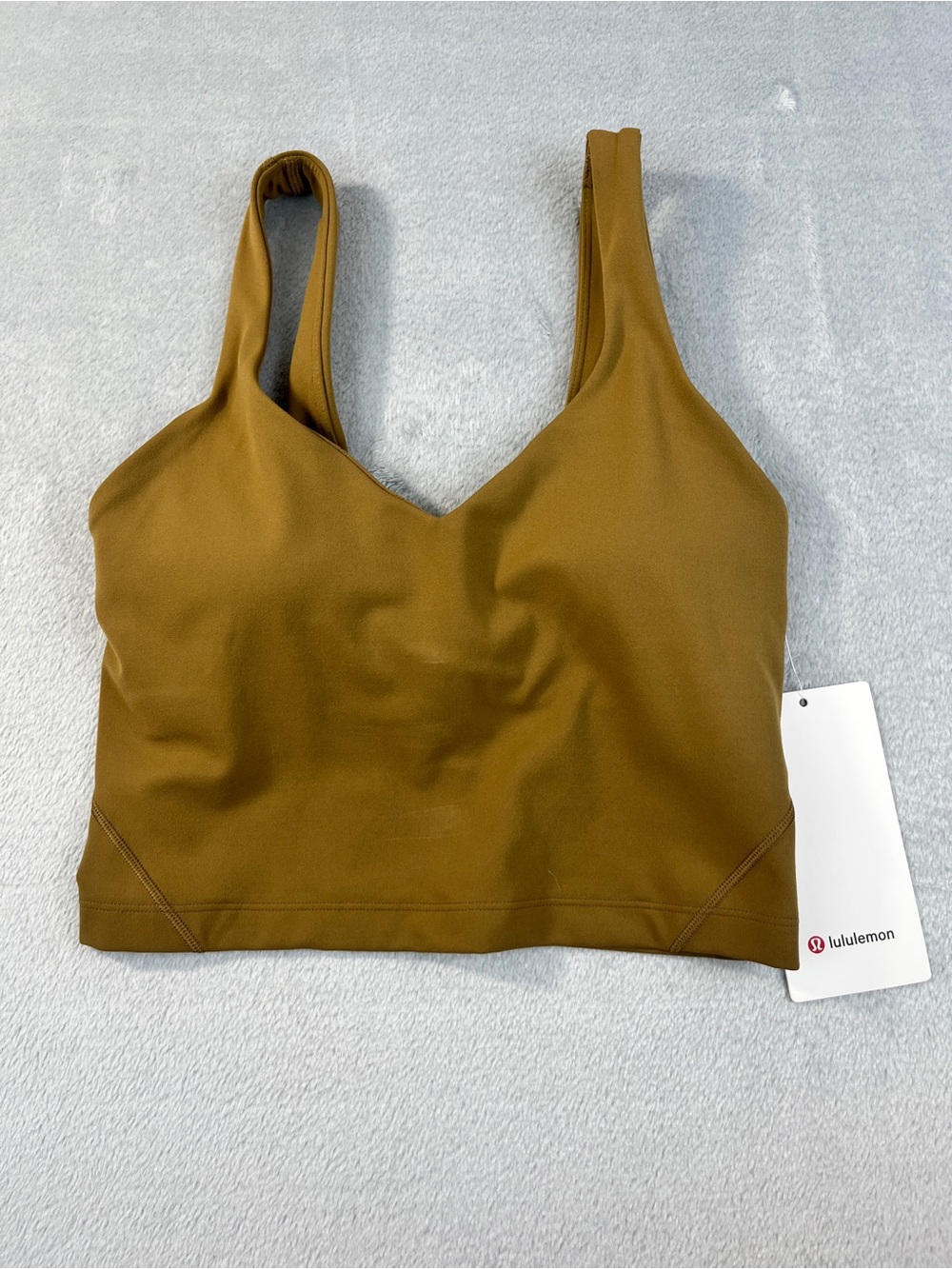 NWT Lululemon Align Tank Nulu Cami Built-In Bra Size 0 Bronze Green